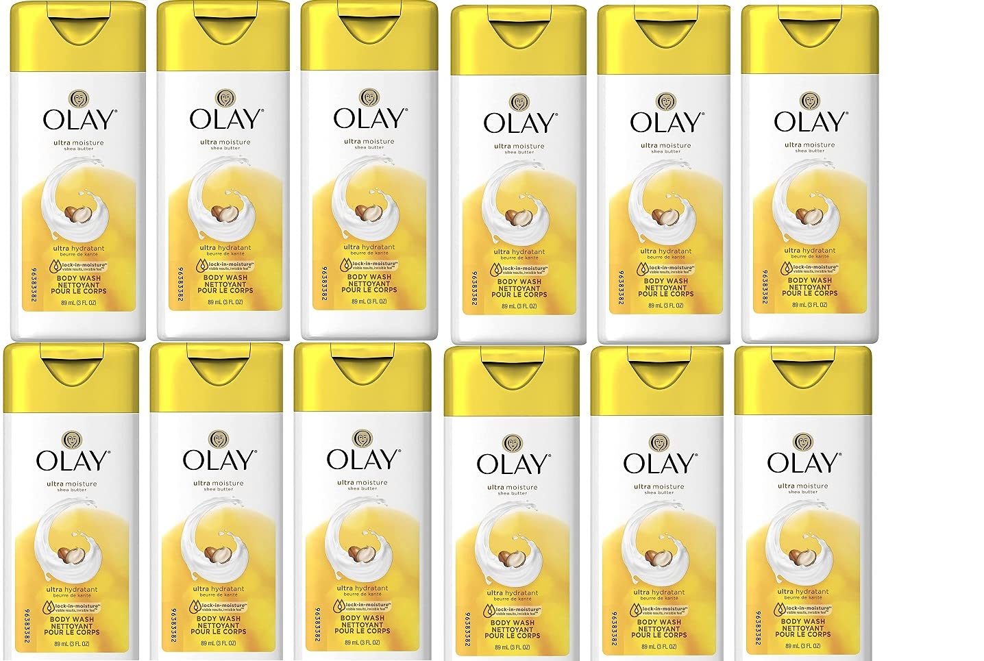 Olay Body Wash 3 Ounce Moisture Shea Butter (12 Pieces) (88ml) Beauty & Personal Care Olay