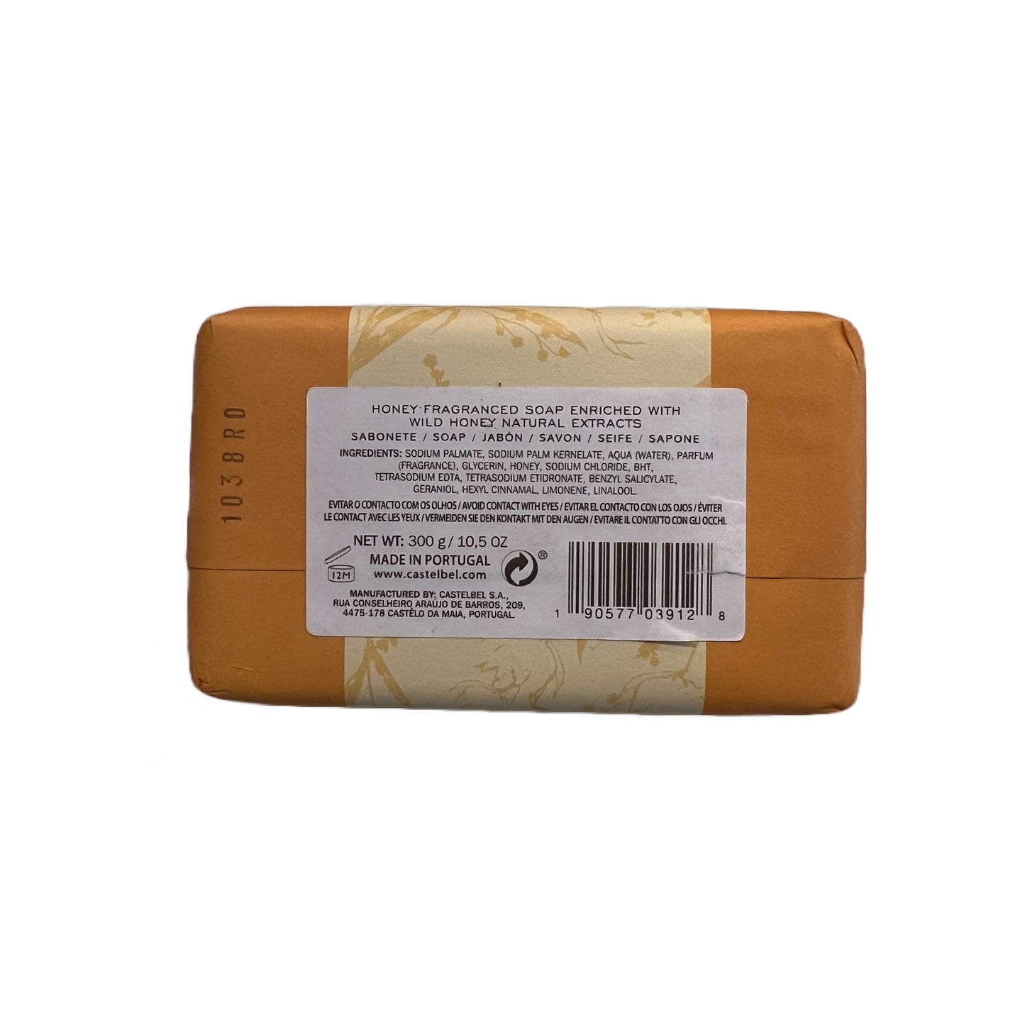 Castelbel Porto Luxury Wild Honey Fragranced Soap Bar 10.5oz Beauty & Personal Care Castelbel Porto