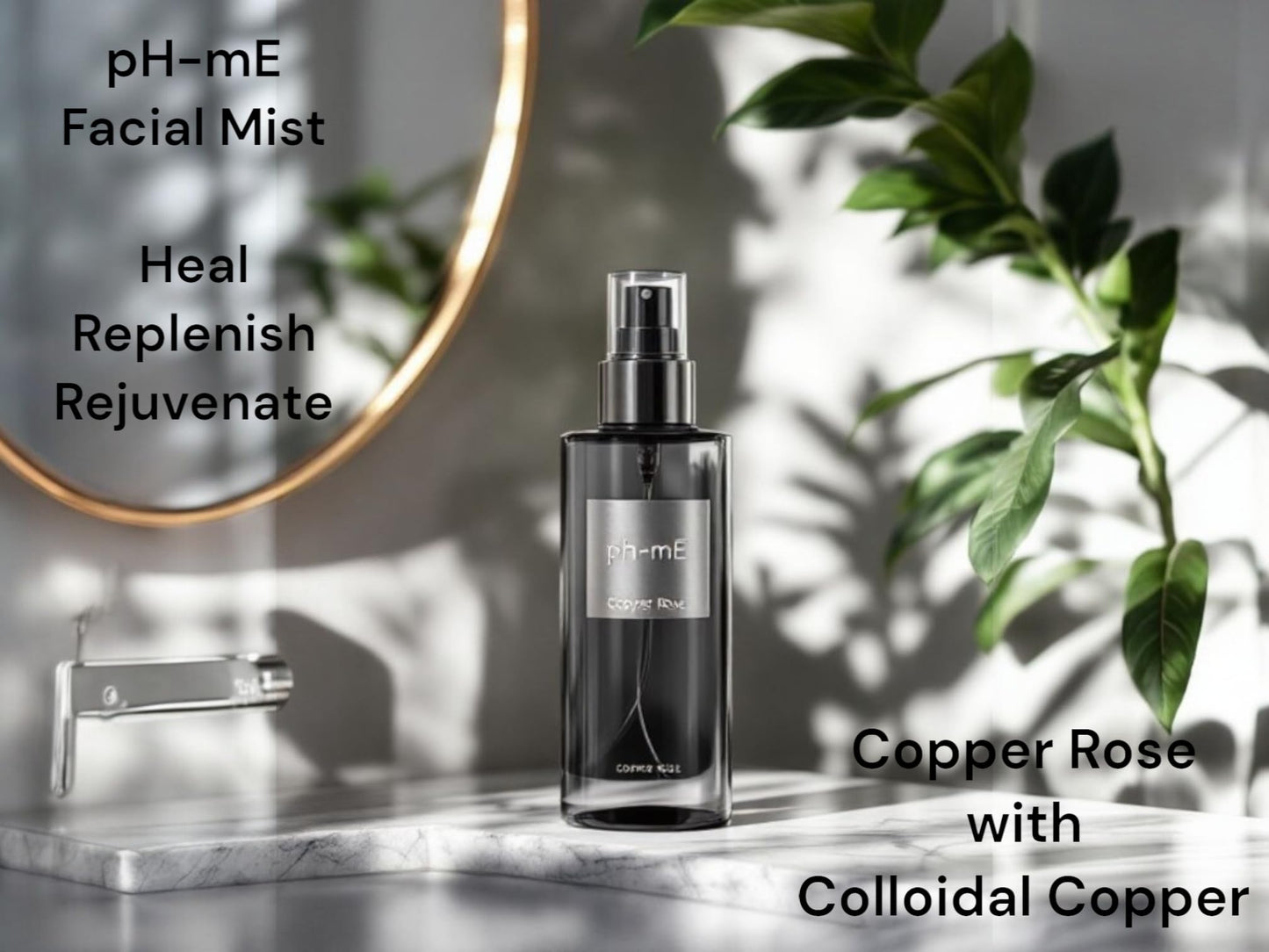 pH-mE Hydrating Cleaning Face Mist, Copper Rose, Pure, Natural, Organic Ingredients Helps your Skin Reduce Wrinkles, Fine Lines, Inflammation, Acne Beauty & Personal Care pH-mE
