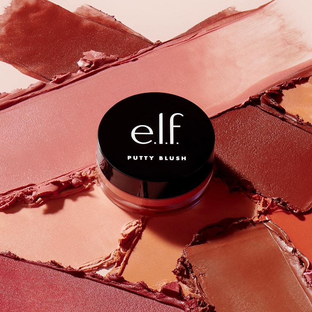 e.l.f. Putty Blush, Creamy & High-Pigment Formula For A Natural Glow, Delivers A Semi-Matte & Powder Finish, Vegan & Cruelty-Free, Fiji Beauty & Personal Care e.l.f.