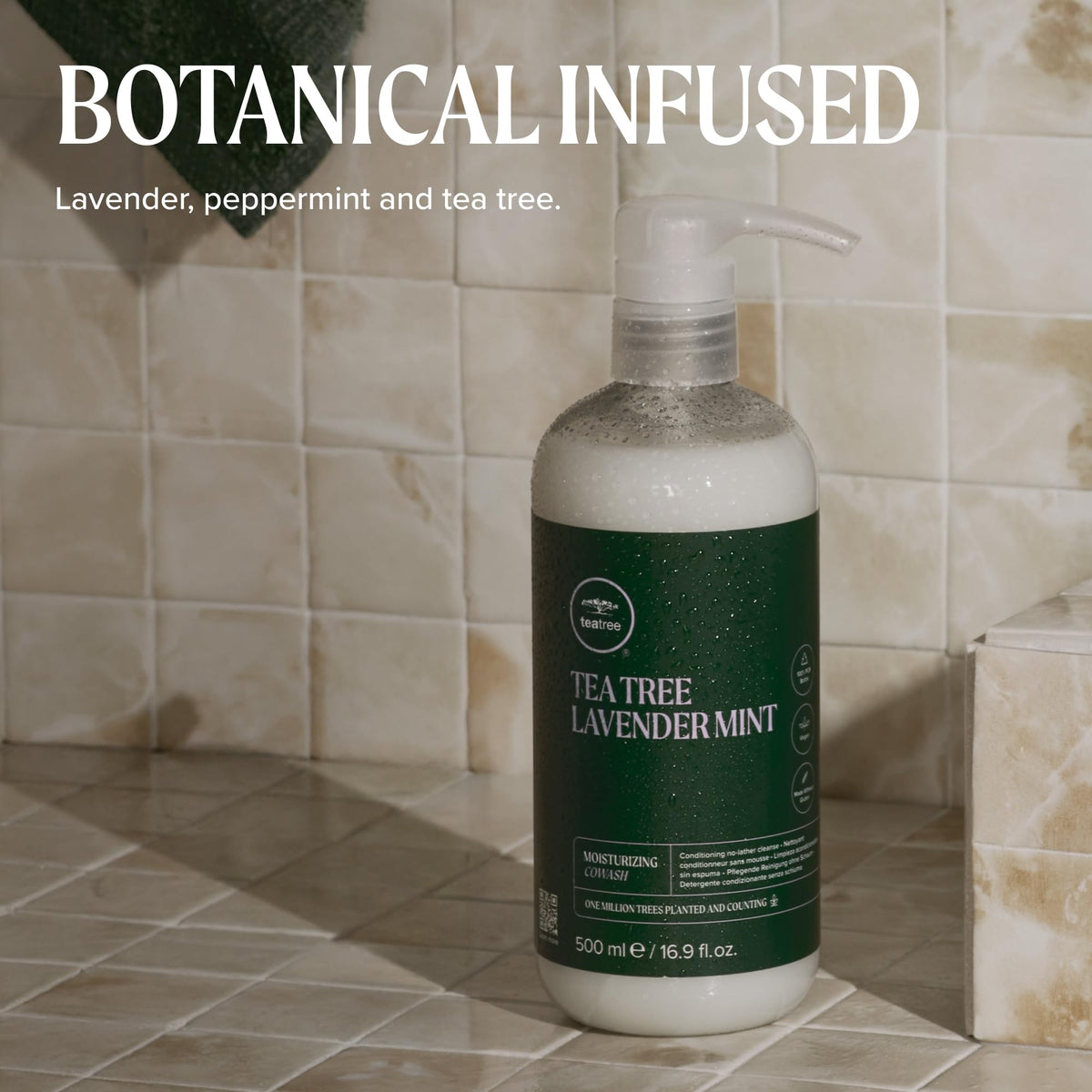 Tea Tree Lavender Mint Moisturizing Cowash, Cleansing Conditioner, For Coarse, Curly + Dry Hair, 16.9 fl. oz.