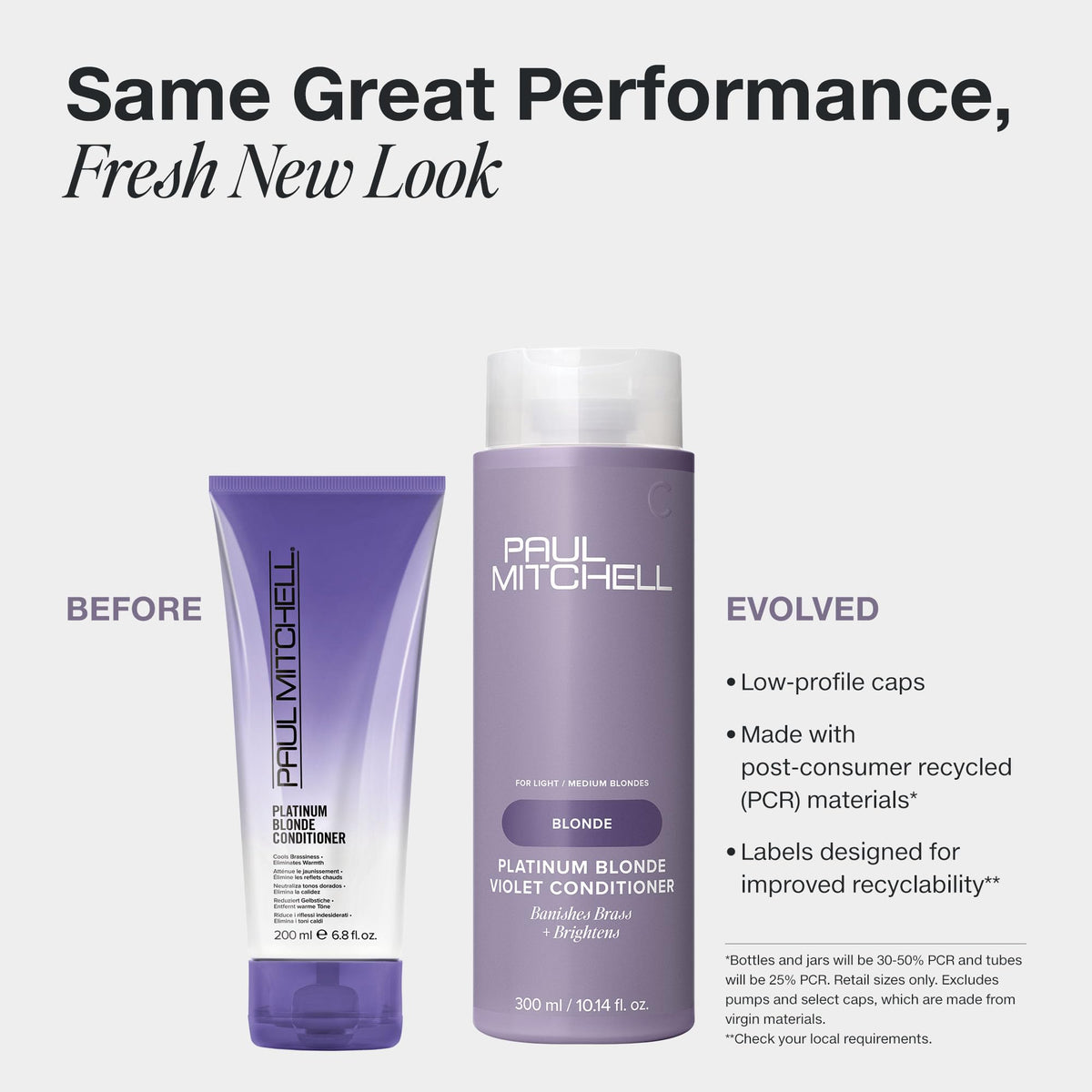 Paul Mitchell Platinum Blonde Violet Conditioner, Banishes Brass + Brightens, Ideal for Light to Medium Blonde, Silver, Gray or White Hair, 33.8 fl.