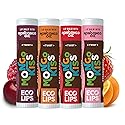 Eco Lips Mongo Kiss Organic Lip Balm 4 Pack Blood Orange, Yumberry, Strawberry Lavender, Black Cherry - 100 Percent USDA Organic - Soothe, Moisturize Beauty & Personal Care Eco Lips