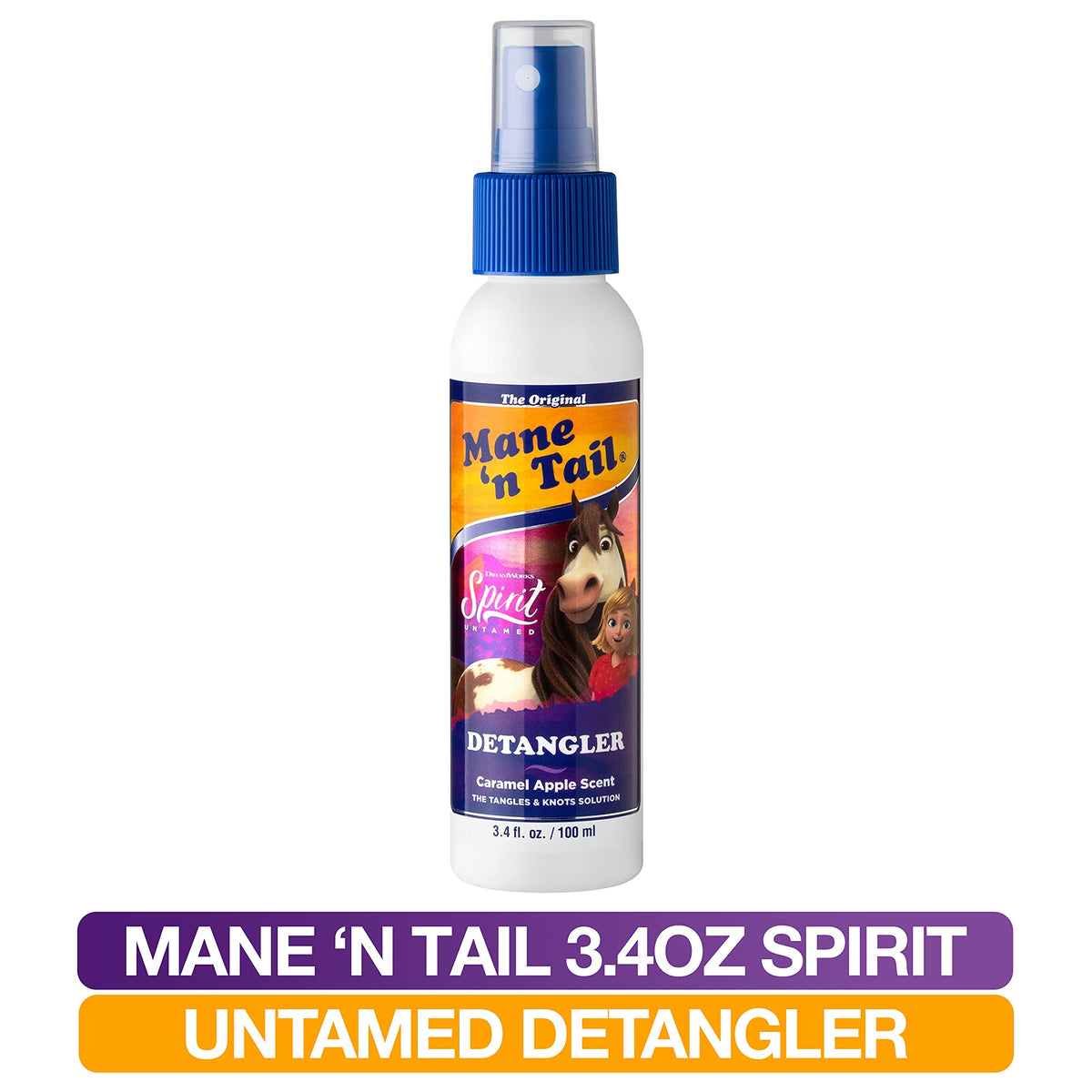 Mane 'n Tail Spirit Untamed Detangler - Caramel Apple Scented, Super Soft Formula for Silky, Shiny Hair (3.4 oz)