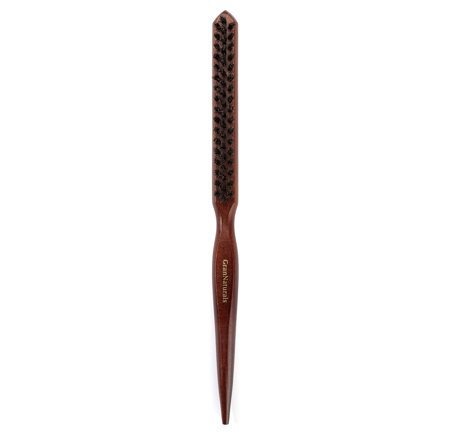 GranNaturals Teasing Boar Bristle Hair Brush for Women - Slick Back Comb with Rat Tail Pick for Hair Sectioning Used for Edge Control, Backcombing Beauty & Personal Care GranNaturals