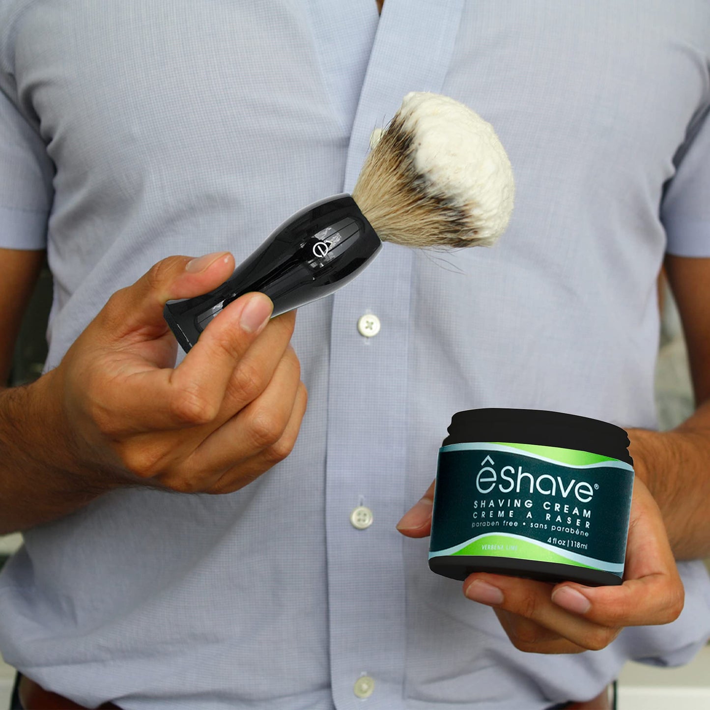 eShave Shaving Cream for Men, Verbena Lime, prevents shaving irritation and razor burn, generates a rich lather for a soft, silky, Smoothest Shave Beauty & Personal Care eShave