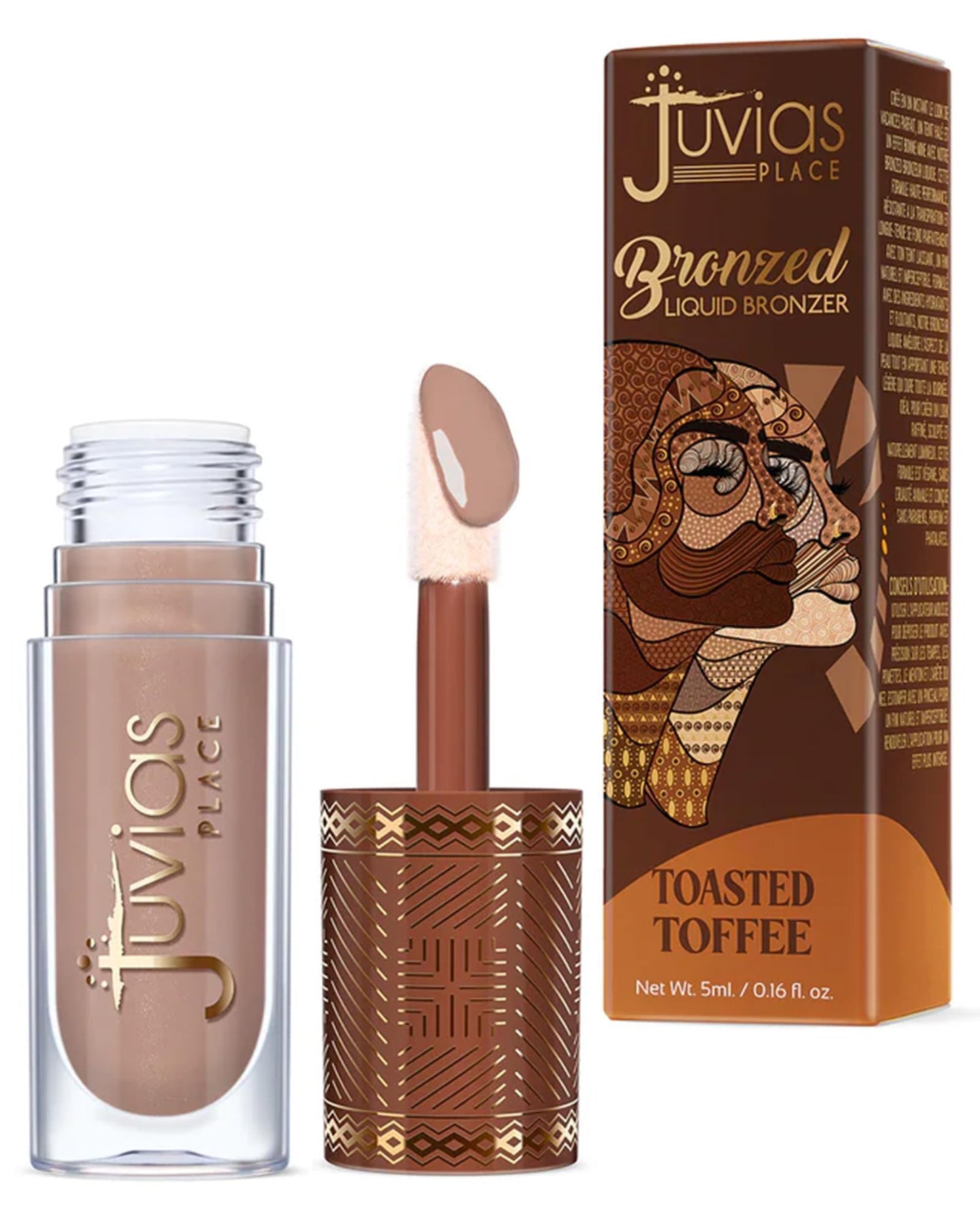Juvia’s Place Bronzed Liquid Bronzer - Toasted Toffee - Liquid Bronzer for Face w/Silky Blendable Texture - Buildable Coverage for Natural Contour Beauty & Personal Care Juvia's Place