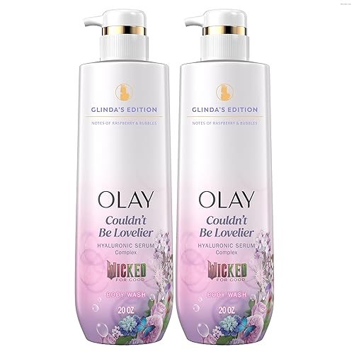 Olay Body Wash for Women, Couldn't Be Lovelier Glinda's Edition, Intensely Hydrating & Renewing, Pro-Hyaluronic Acid Serum & Vitamin B3, All Skin Beauty & Personal Care Olay