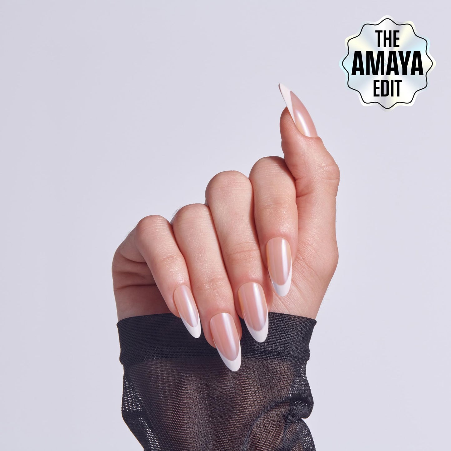 Kiss Core, Press On Nails, Nail glue included, 'Fascinating', White, Long Size, Almond Shape, Includes 32 Nails, 2g Glue, 1 Manicure Stick, 1 Mini Beauty and Personal Care KISS