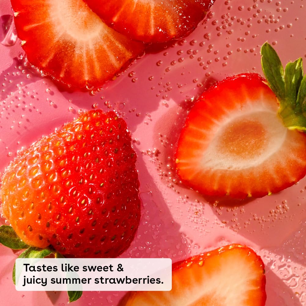 eos 100% Natural & Organic Lip Balm- Strawberry Sorbet, All-Day Moisture, Dermatologist Recommended for Sensitive Skin, Lip Care Products, 0.25 oz Beauty & Personal Care eos