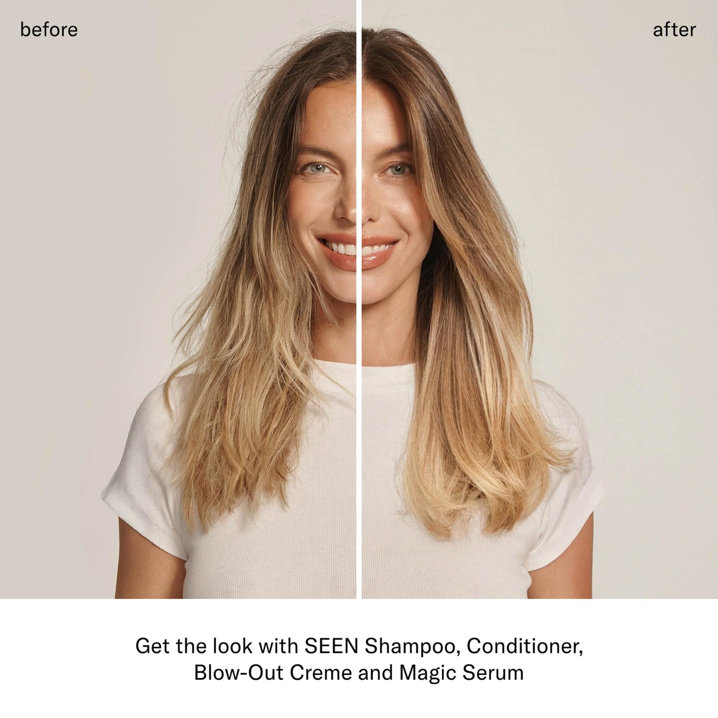 SEEN Blow-Out Creme, Fragrance Free - Non-Comedogenic & Blow Out Hair Cream- Reduces Frizz- Heat Protectant- Safe for Sensitive, Eczema & Acne Prone Beauty & Personal Care SEEN