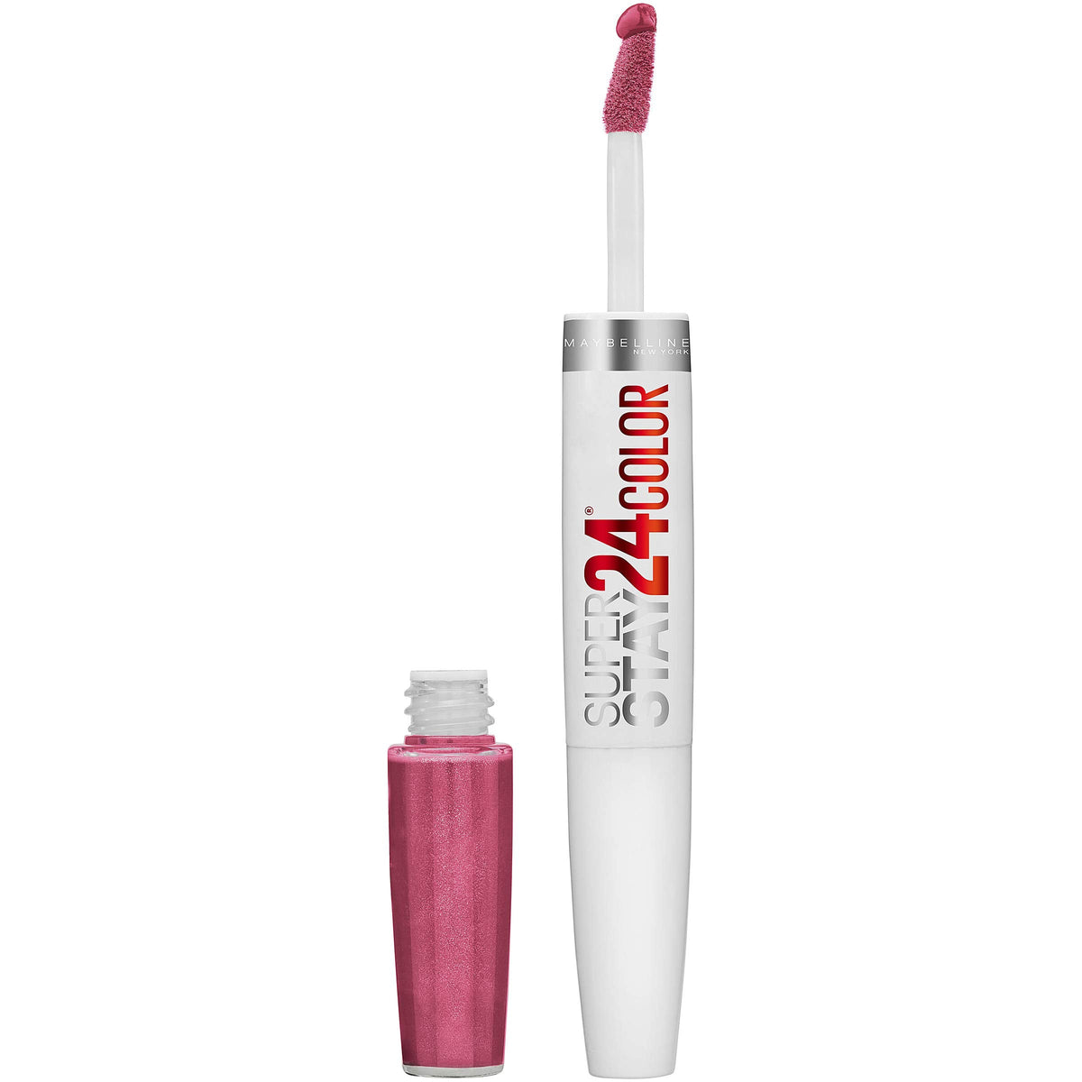 Maybelline Super Stay 24, 2-Step Liquid Lipstick Makeup, Long Lasting Highly Pigmented Color with Moisturizing Balm, Blush On, Pink, 1 Count Beauty & Personal Care MAYBELLINE