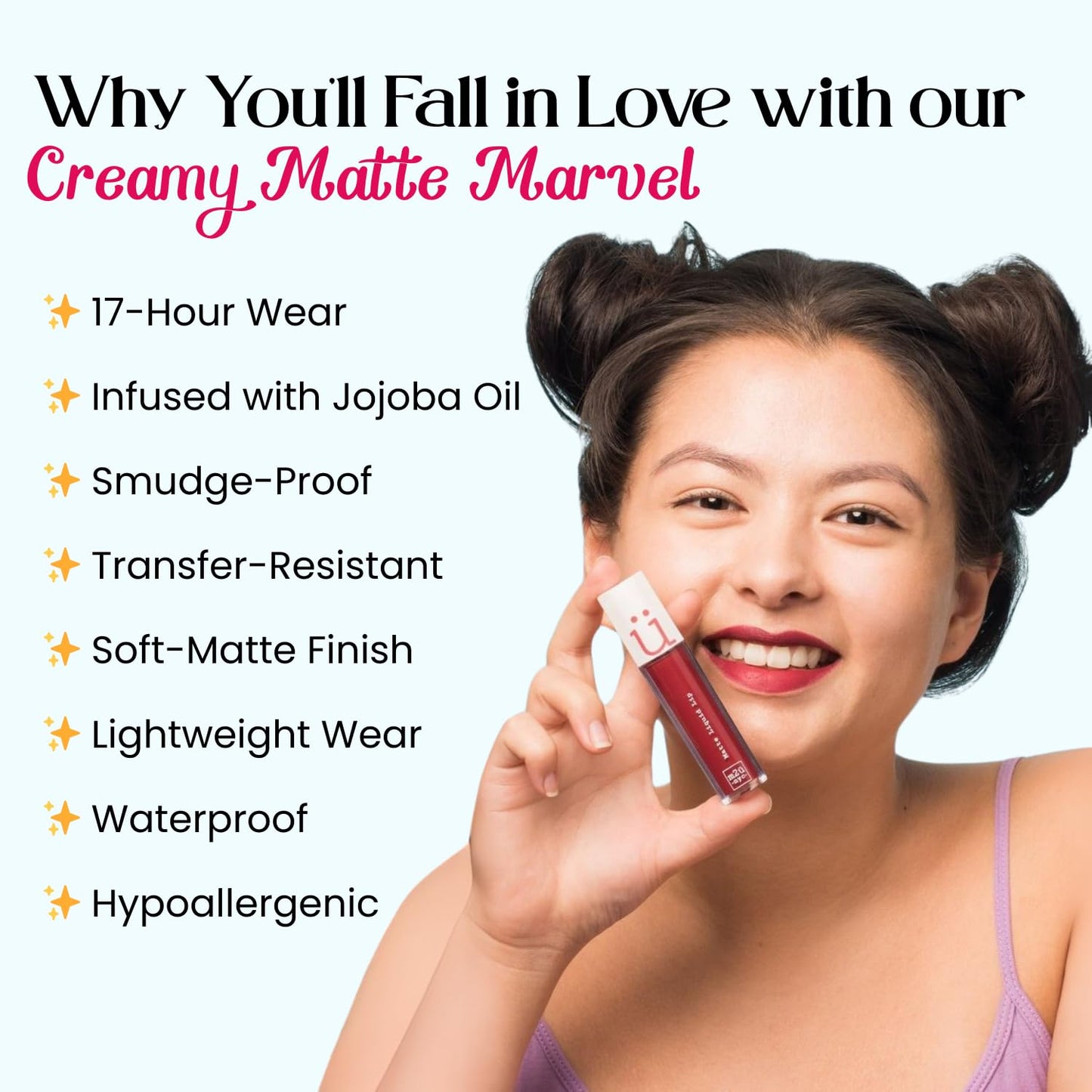 M2U NYC Rosewood Matte Liquid Lipstick - Long Lasting High Impact Color with Up to 17H Wear - Matte Lipstick for Women - No Budge, Lightweight Creamy Beauty & Personal Care M2U NYC