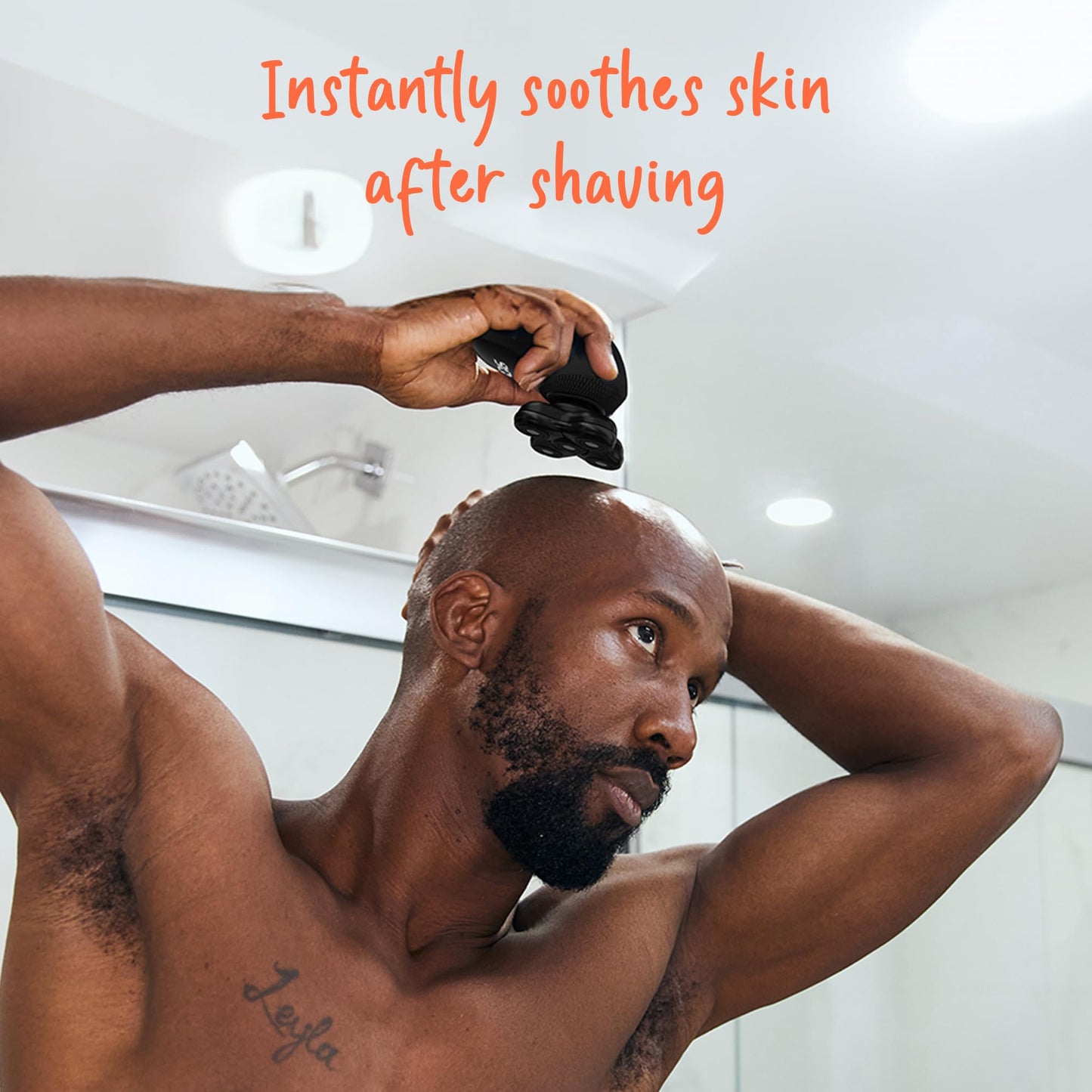 Groomie Natural Aftershave Serum for Bald Men - Mens Skin Care and After Shave for Head, Neck, Face & Chin - Soothing Balm to Tend Skin and Prevent Beauty and Personal Care Groomie