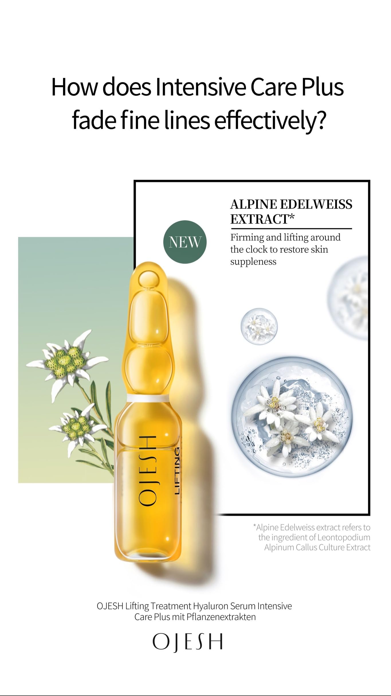 OJESH Hyaluronic Acid Lifting Treatment Serum 0.9,Moisturized,Anti-Wrinkle,Anti-Aging,Intensive Skin, Soothes, Women And Men All Skin Type 7 Beauty & Personal Care Ojesh