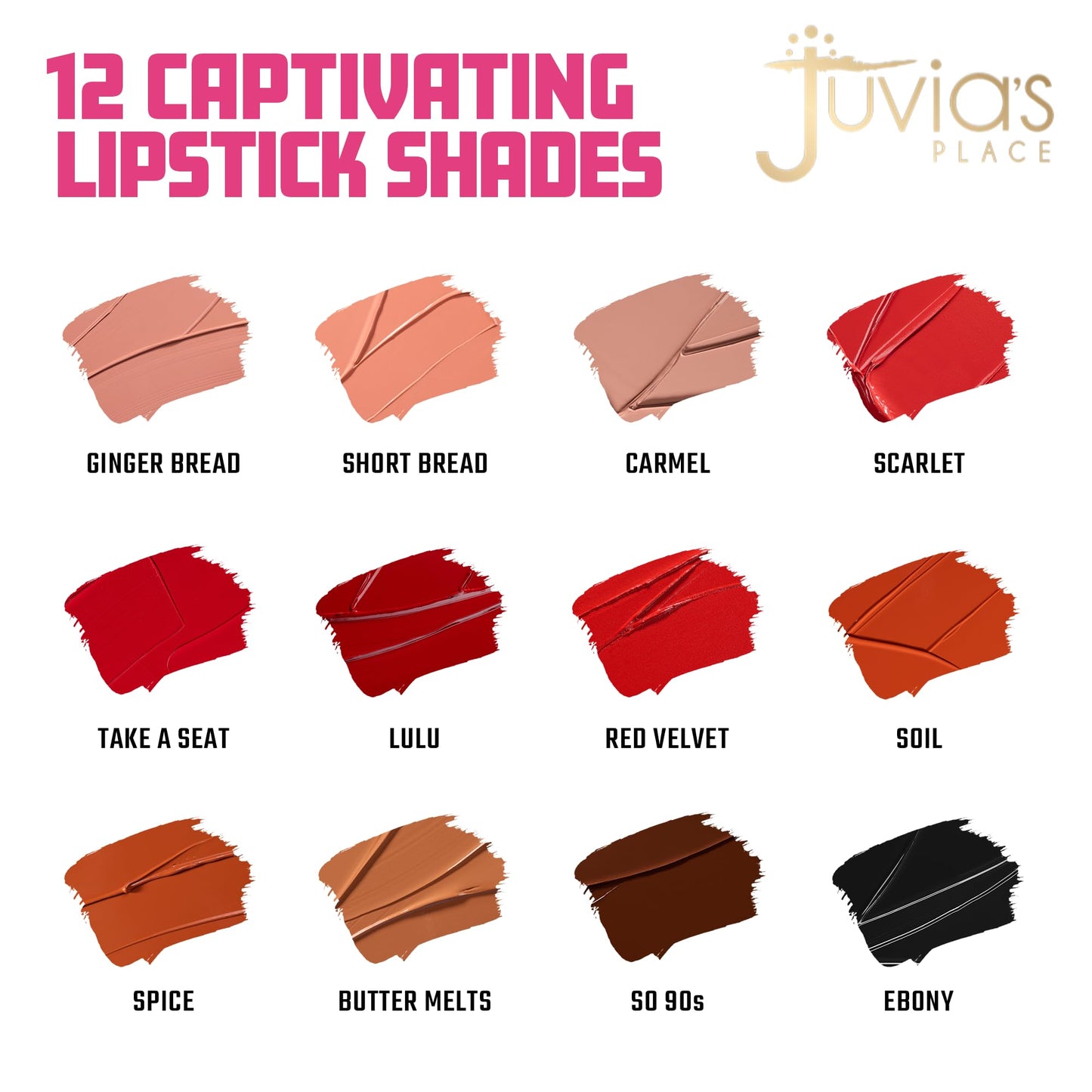 Juvia's Place Velvety Matte Liquid Lipstick Butter Melts - Hydrating, Long-Wearing, Velvety Soft & Feather Light - Hyperpigmented Creamy Matte Beauty & Personal Care Juvia's Place