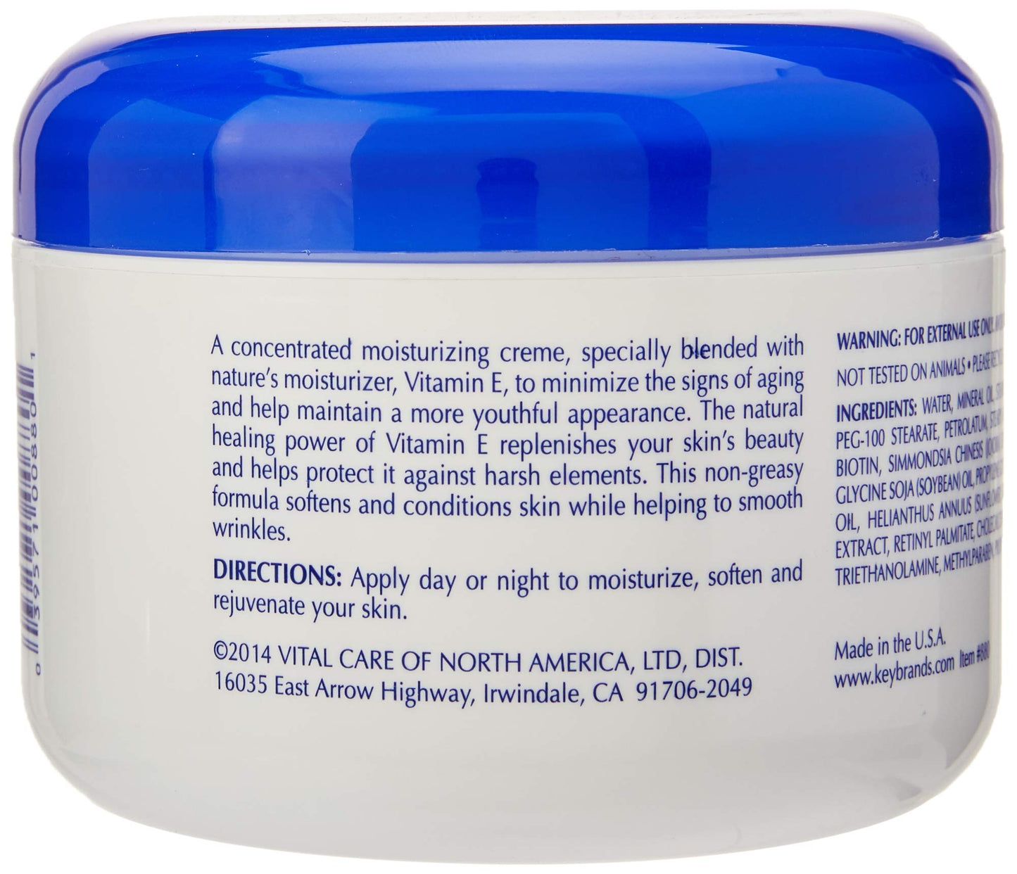 Vital Care Vitamin E Crème, (8 Fl. Oz), A Complete Skin Care with Age- Defying Antioxidants for Men and Women Beauty & Personal Care Vital Care