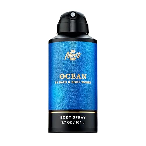 Bath & Body Works Body Spray for Men, Ocean Scent, Men’s Spray with Long-Lasting Personal Fragrance, Fresh Coastal Air & Cypress Scent, 3.7 oz - 1 Beauty & Personal Care Bath & Body Works