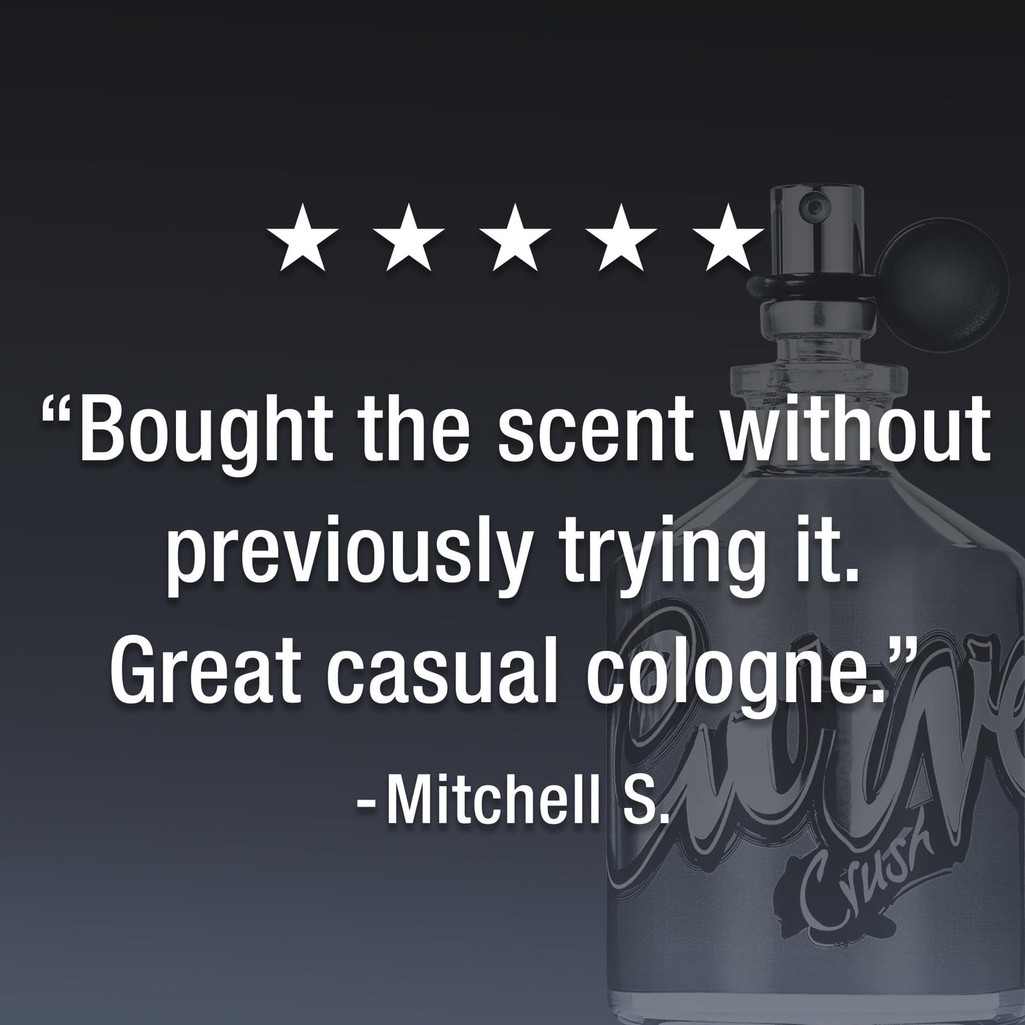 Curve Crush Men's Cologne Fragrance Spray, Gift for Him, Casual Day or Night Scent, 4.2 fl oz Beauty & Personal Care Curve