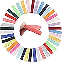 Lawie 40 Pack Bulk 5 CM 2 Inch Ribbon Grosgrain Cloth Fabric Cover Fully Lined Small Metal Alligator Duckbill Hair Clips Mini Soft Barrettes Hair Pins Beauty & Personal Care Lawie