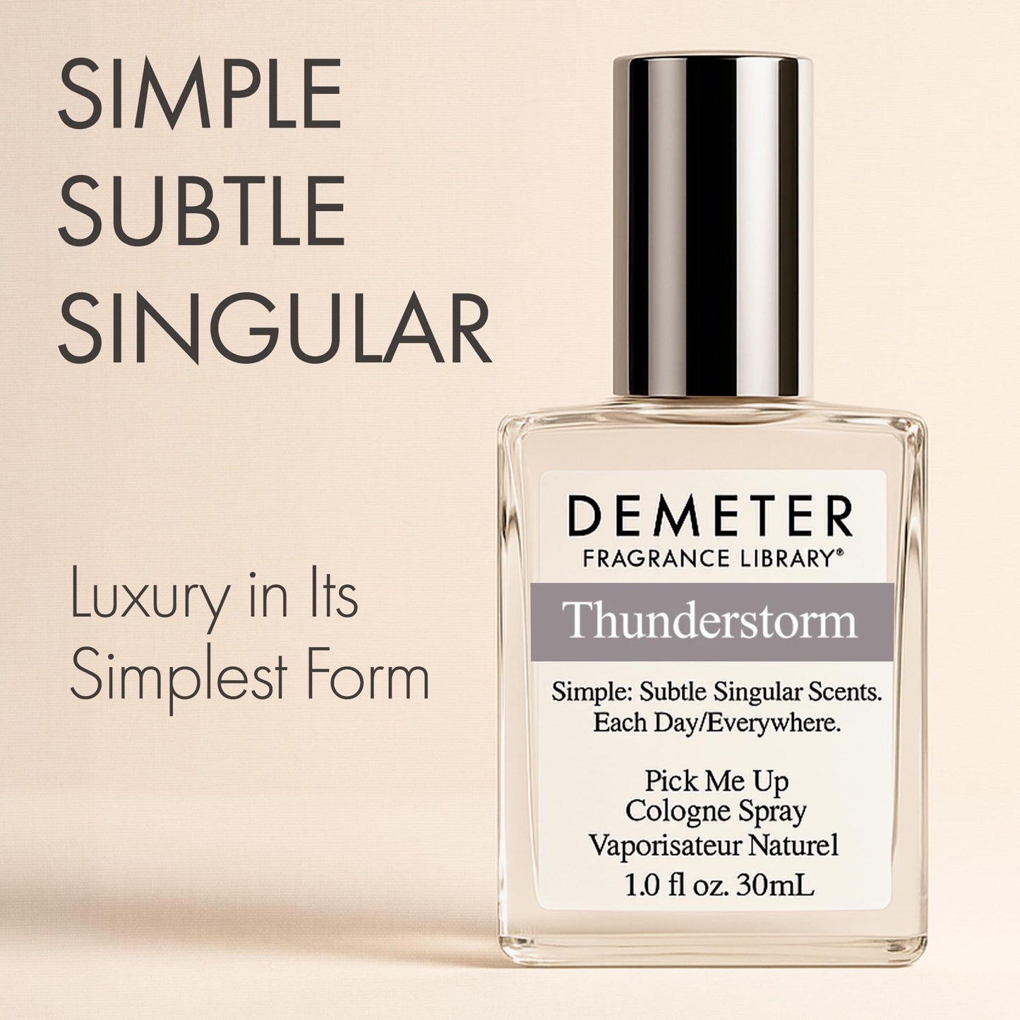 DEMETER Natural Perfume Spray Cologne for Women and Men, Thunderstorm, 1 oz Beauty & Personal Care DEMETER