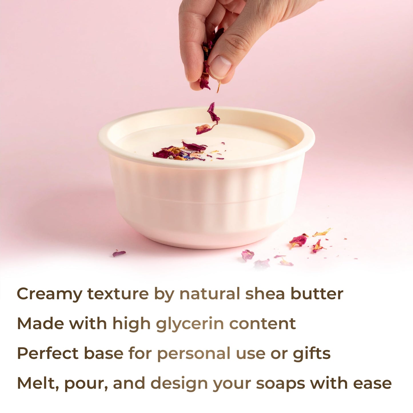 velona 5 LB - Shea Butter - Melt and Pour Soap Base SLS/SLES free | Natural Bars for The Best Result for Soap-Making Beauty & Personal Care velona