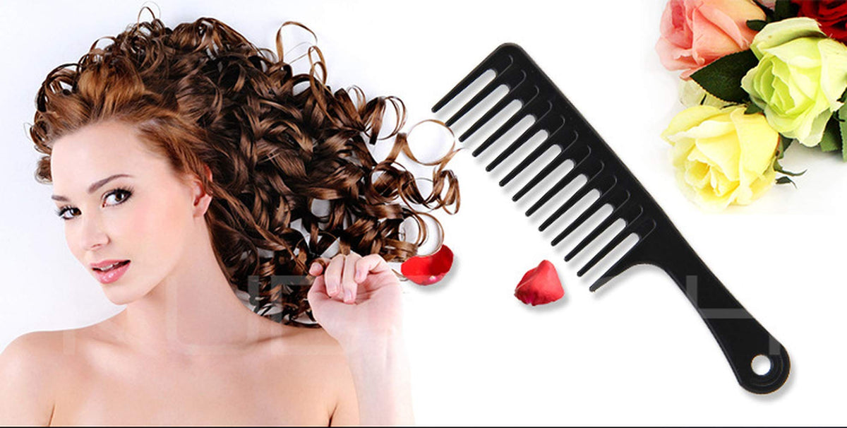 Grooming Comb Wide Tooth Comb Afro Comb Detangling Hair Brush Wide Comb Detangler Comb Paddle Hair Comb Care Handgrip Comb-Best Styling Comb for Long,