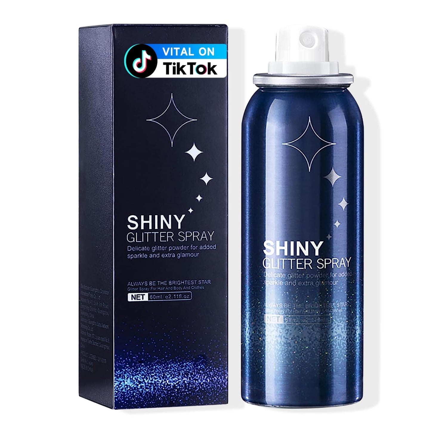 HANYWIL Body Glitter, Glitter Spray for Hair and Body, Spray, Hairspray Clothes, Long-Lasting Shimmer Suitable Stage, Festival Rave Makeup Prom 2.11 Beauty & Personal Care HANYWIL