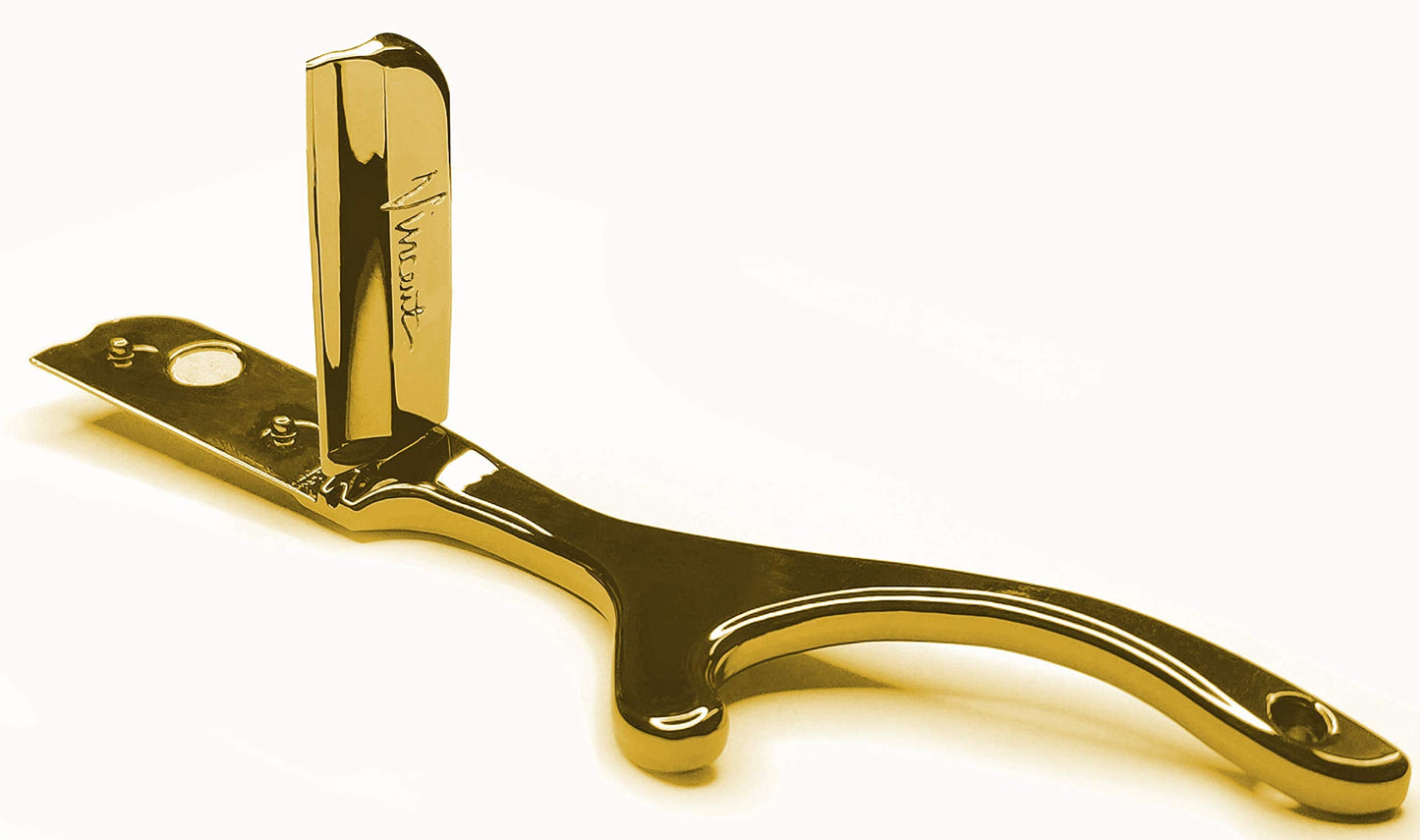 Vincent Weasel Razor in association with VanDaGoat (Right Handed, Gold, Stainless Steel, Traditional, 1 Count, Male, Adult, Unisex-Adults, Traditional Beauty and Personal Care Vincent