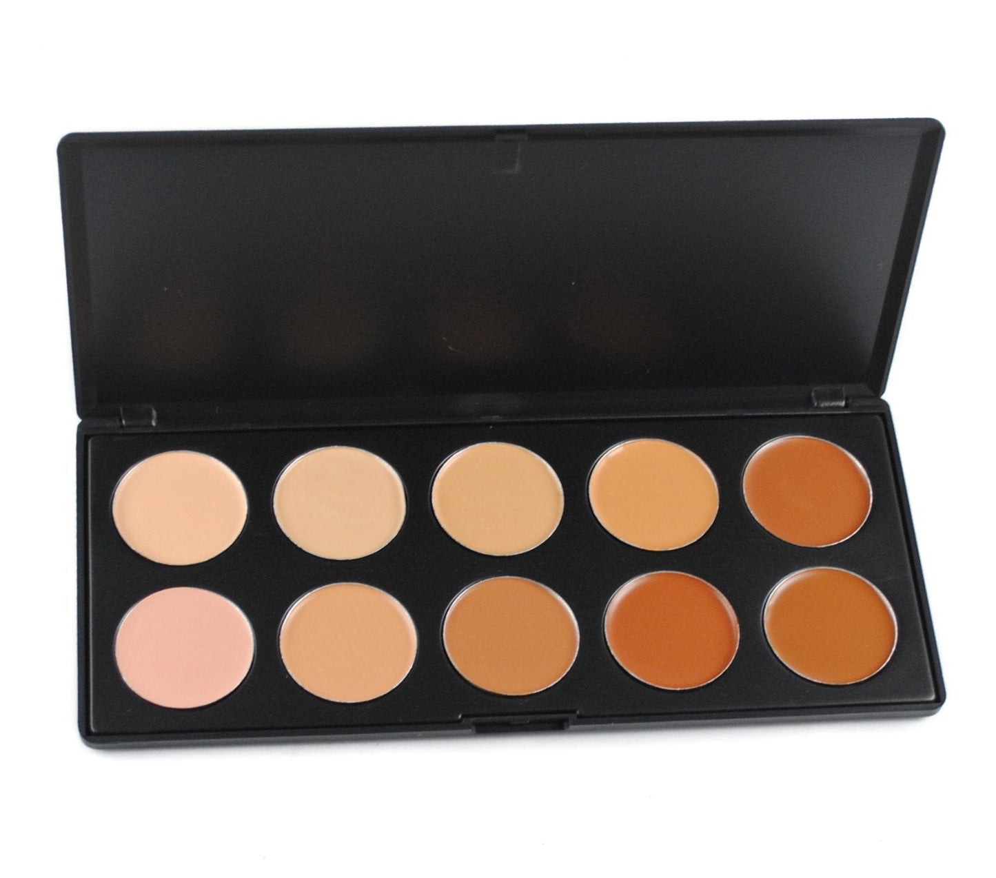 10 Colors Hydrating Cream Concealer Palette, Pure Vie Long Lasting Full Coverage Correcting Concealer Palette Foundation Camouflage Makeup Contour Kit Beauty & Personal Care Pure Vie