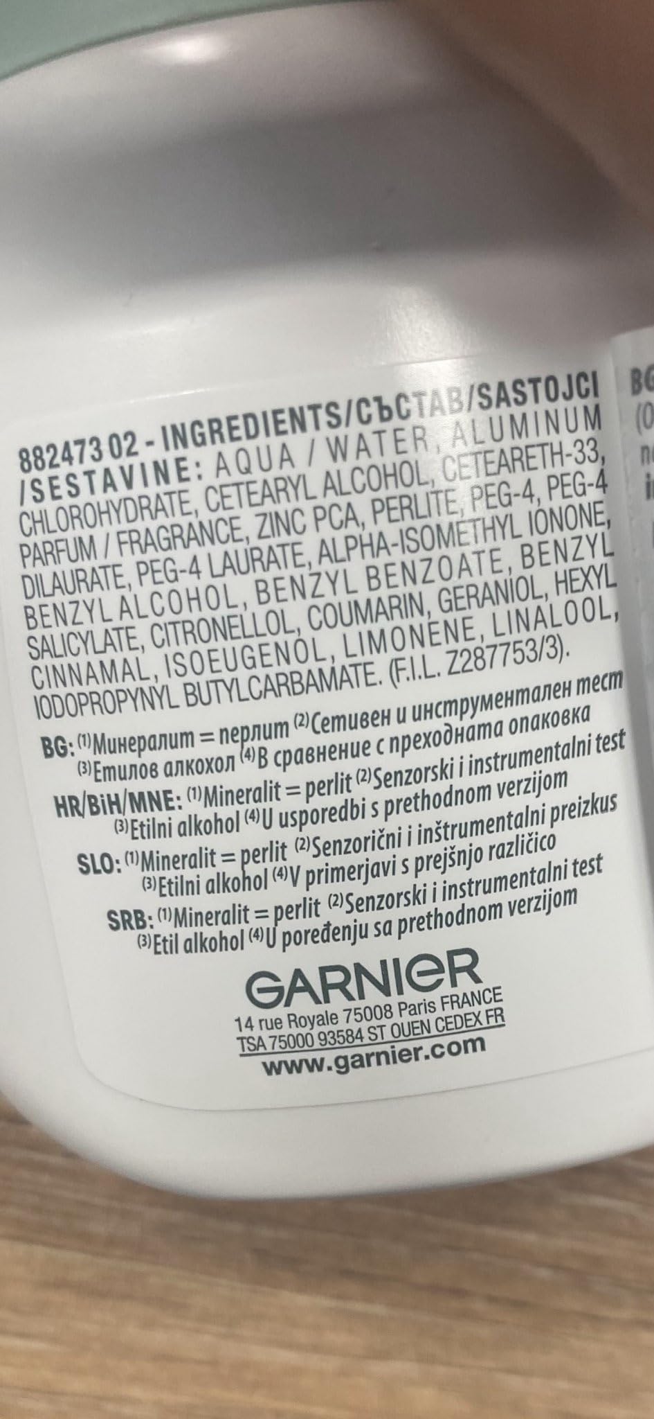 (Pack of 4) Garnier Mineral Action Control Anti-perspirant Roll On for Women 4x50ml Beauty and Personal Care Garnier