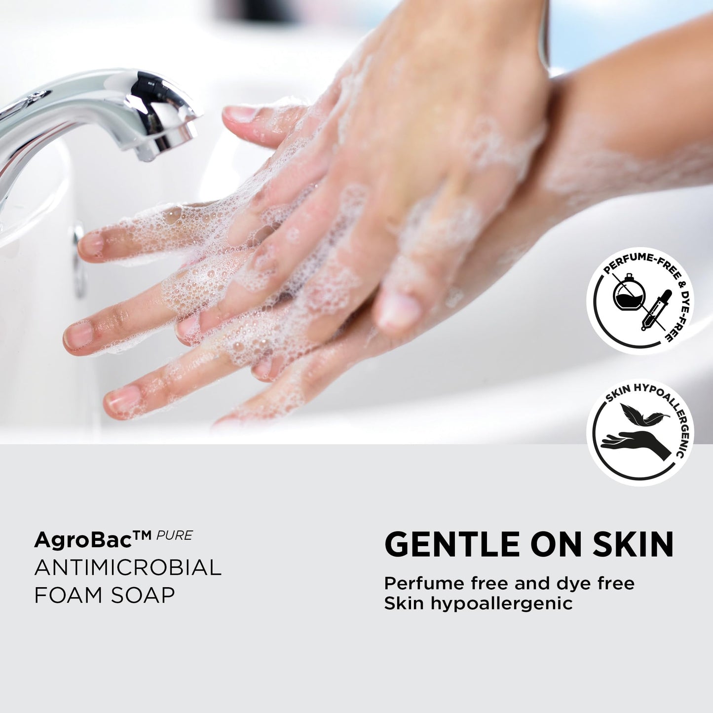 AGROBAC PURE FOAM ANTRIBAC HAND WASH 1.2 LITER TOUCH FREE, 3 PACK Beauty & Personal Care SC Johnson Professional