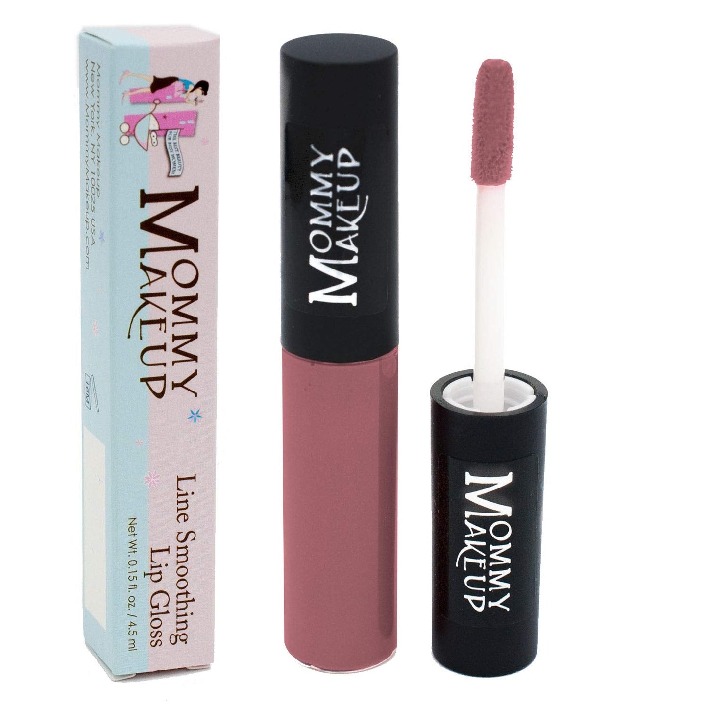 Mommy Makeup Line Smoothing Lip Gloss with Brown Algae & Golden Seaweed - Glossy, Moisturizing, High Shine, Paraben Free Lipgloss in Berry Chic (A Beauty & Personal Care Mommy Makeup