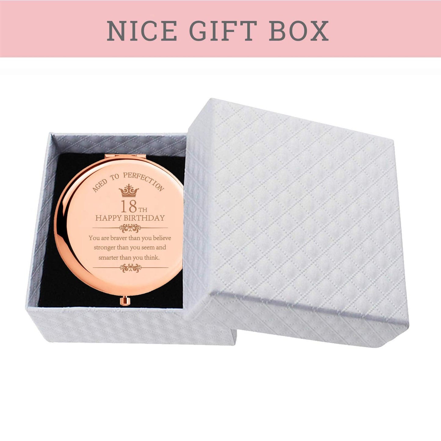 18th Birthday Gift for Girls – “You Are Braver Than You Believe, Stronger Than You Seem” Inspirational Gift for Daughter, Sister, or Niece Beauty & Personal Care SFHMTL