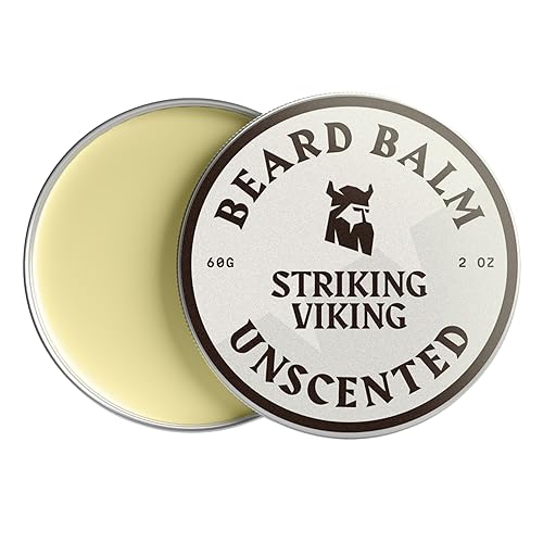 Striking Viking Beard Balm for Men - Leave in Beard Conditioner - Styling Balm Made with Naturally Derived Beard Butter, Argan & Jojoba Oils (2 Ounce Beauty & Personal Care Striking Viking