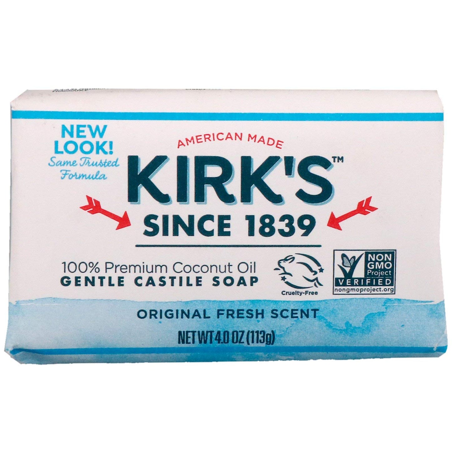 Kirks, Soap Bar Castile, 4 Ounce Beauty & Personal Care Kirk's
