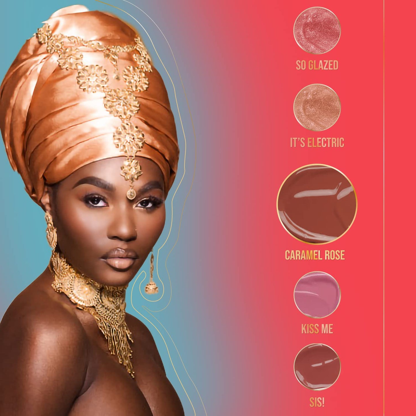 Juvia's Place Lip Gloss Reflect Caramel Rose, Warm Toned Soft Brown, Smooth and Creamy Long Lasting Non-Sticky Luscious High Shine Glow, 16 oz, Beauty & Personal Care Juvia's Place