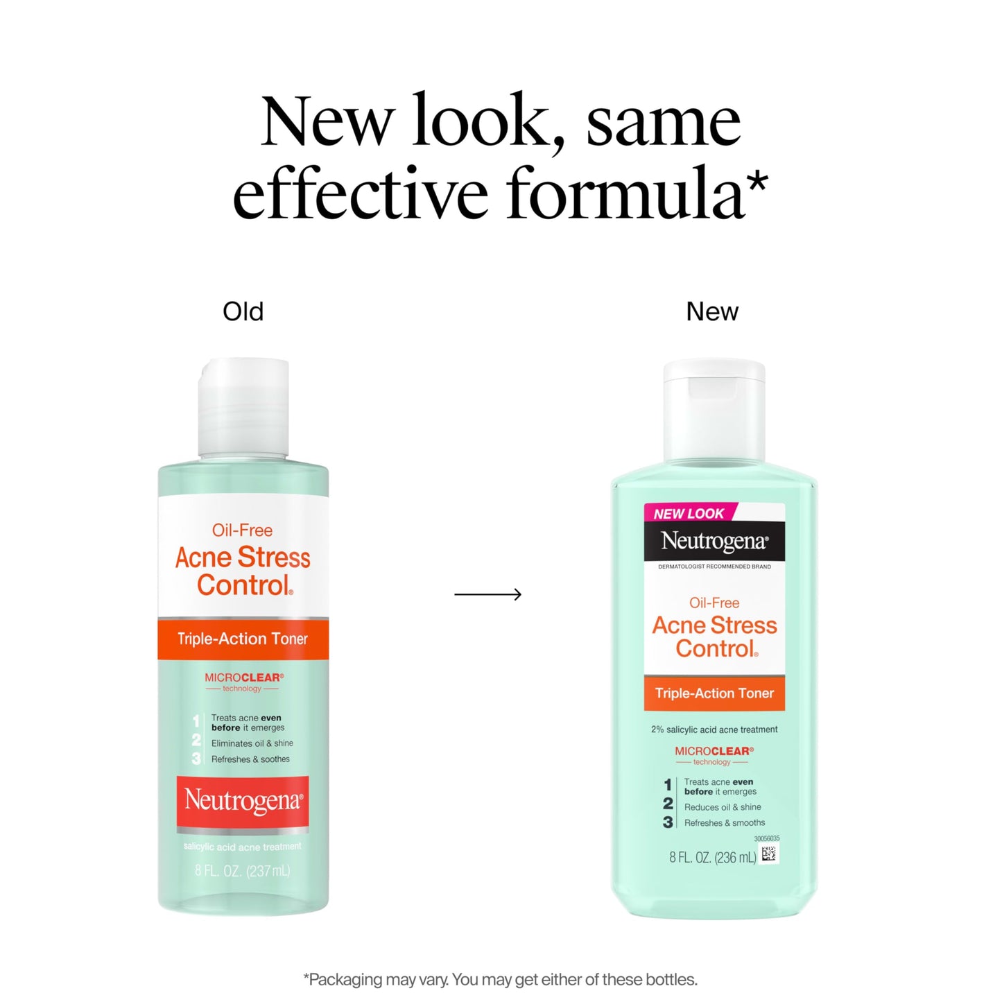 Neutrogena Acne Stress Control Triple-Action Toner 8 oz – Oil-Free Face Toner with 2% Salicylic Acid, Green Tea & Cucumber for Acne Care Beauty & Personal Care Neutrogena
