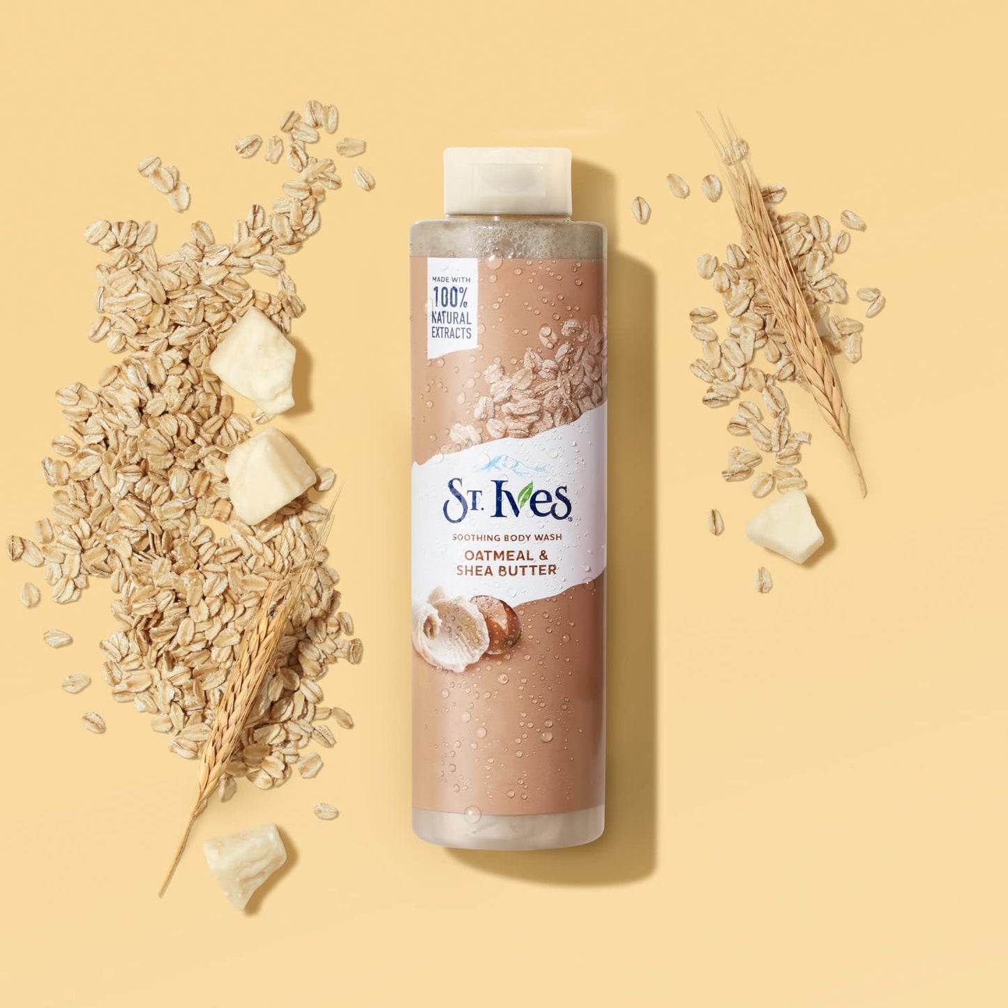 St. Ives Body Wash - Soothing Moisturizing Cleanser with Oatmeal & Shea Butter, Natural Body Wash for Sensitive Skin Made with Plant-Based Cleansers Beauty & Personal Care St. Ives