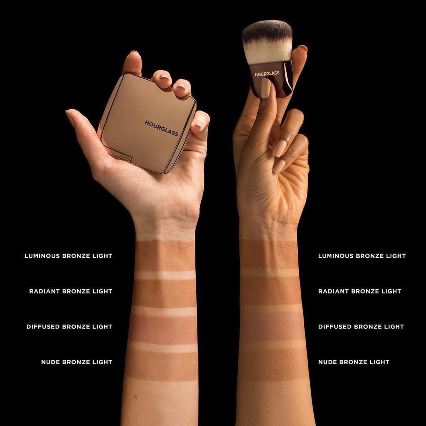 Hourglass Ambient Lighting Bronzer in Nude Bronze Light. Highlighting Bronzer for a Natural Sun-Kissed Glow. Vegan and Cruelty-Free. Beauty & Personal Care HOURGLASS