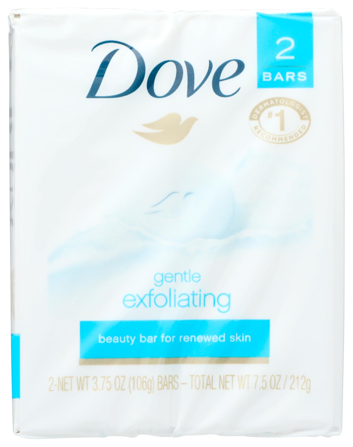DOVE BAR GENTLE EXFOLIATING 2X4.25OZ Beauty & Personal Care Dove