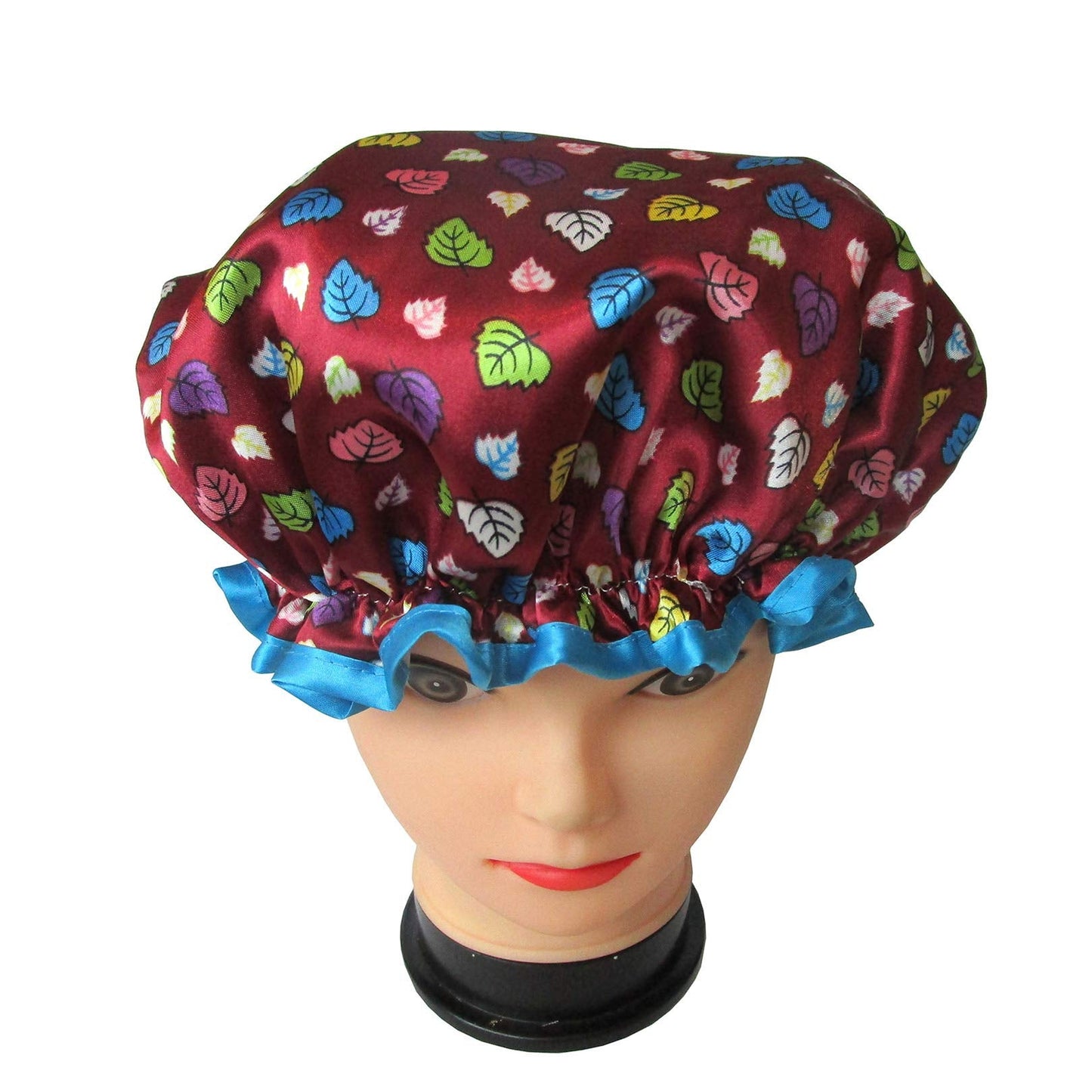 Quanchen Shower Cap for Women,1 Pcs Shower Hat Waterproof-Double Layer-Reusable Elastic Bath Caps for Girls Spa Home Use,Hotel and Hair Salon Beauty and Personal Care Quanchen