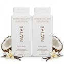 Native Body Wash 2 Pack, Coconut Vanilla, Sulfate Free, Paraben Free, Natural Moisturizing Shower Gel for Women and Men, 18 oz Each Beauty & Personal Care Native