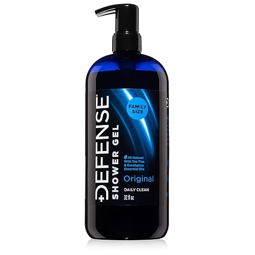 Defense Soap Tea Tree Body Wash | All Natural Organic Shower Soap for Athletes | Odor Control & Skin Fungal Protection for Sports, Post Workout Beauty & Personal Care Defense Soap