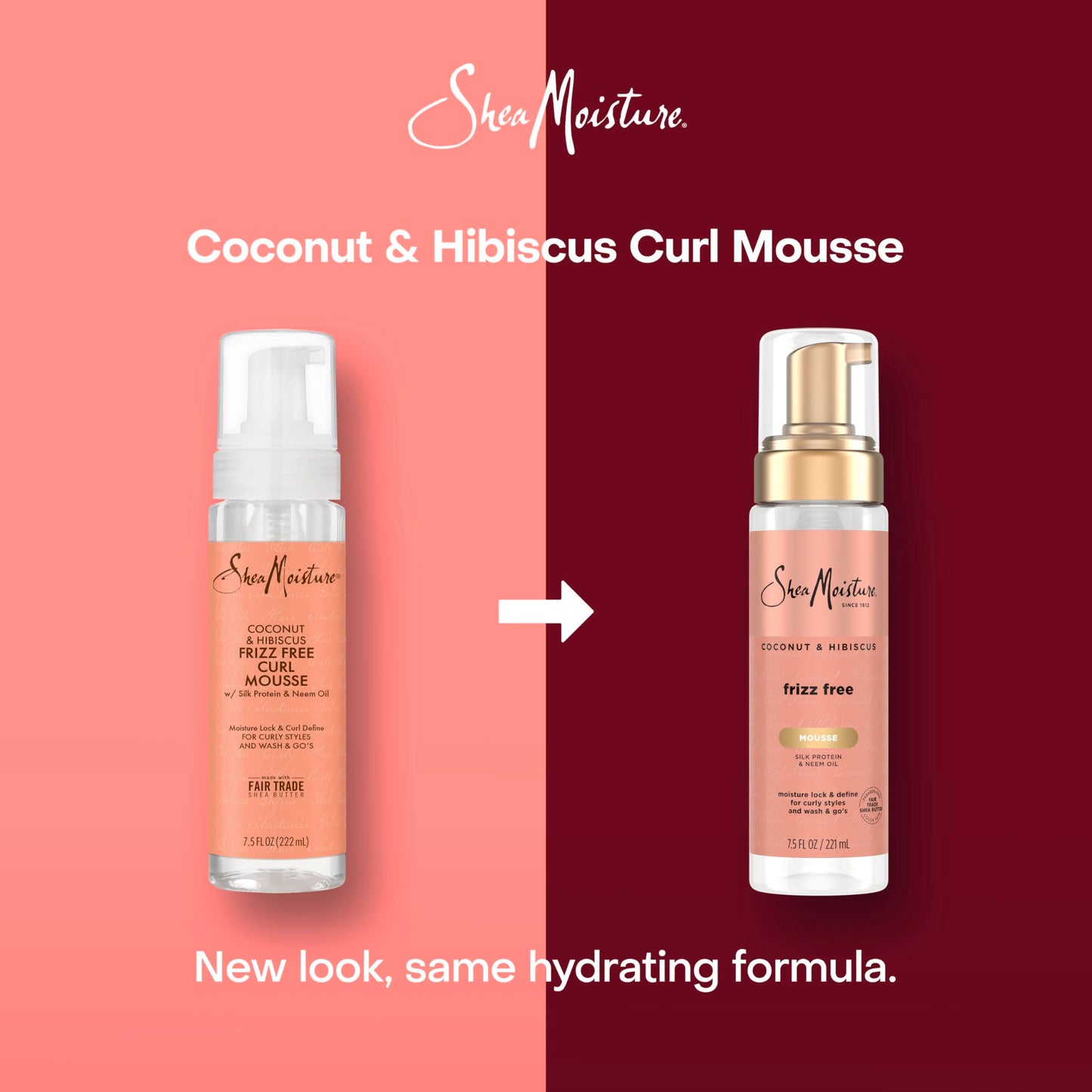 SheaMoisture Curl Mousse Coconut and Hibiscus for Frizz Control Styling Mousse with Shea Butter 7.5 oz Beauty & Personal Care SheaMoisture