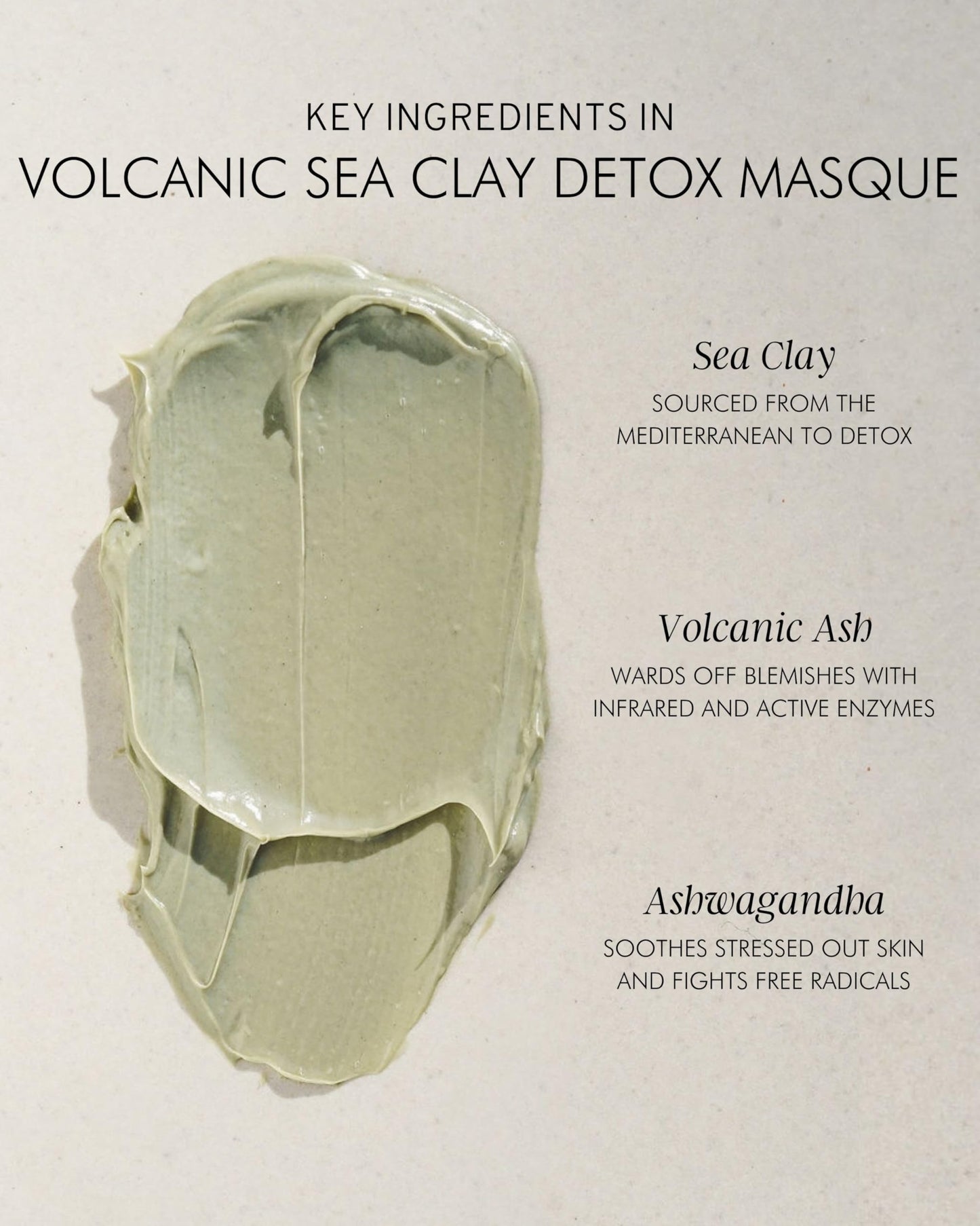 MARA - Volcanic Sea Clay Detox Mask For Clearing Pores & Dull Skin | 4 Natural, Cleansing Clays to Gently Clarify + Exfoliate without Stripping Skin Beauty & Personal Care MARA