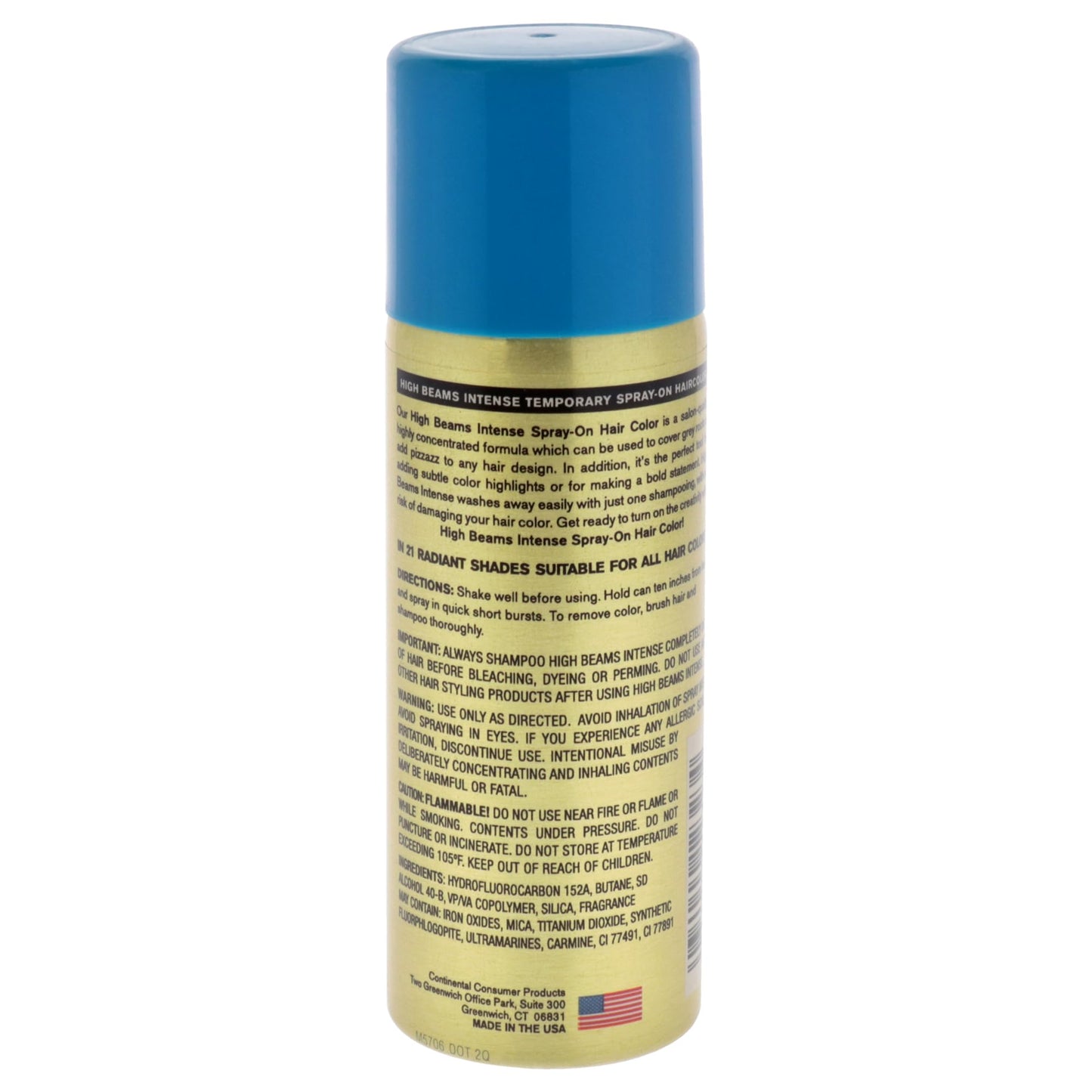 High Beams Intense Temporary Spray-On Hair Color - Headbangin Blue 2.7 oz (3 pack) Beauty & Personal Care High Beams