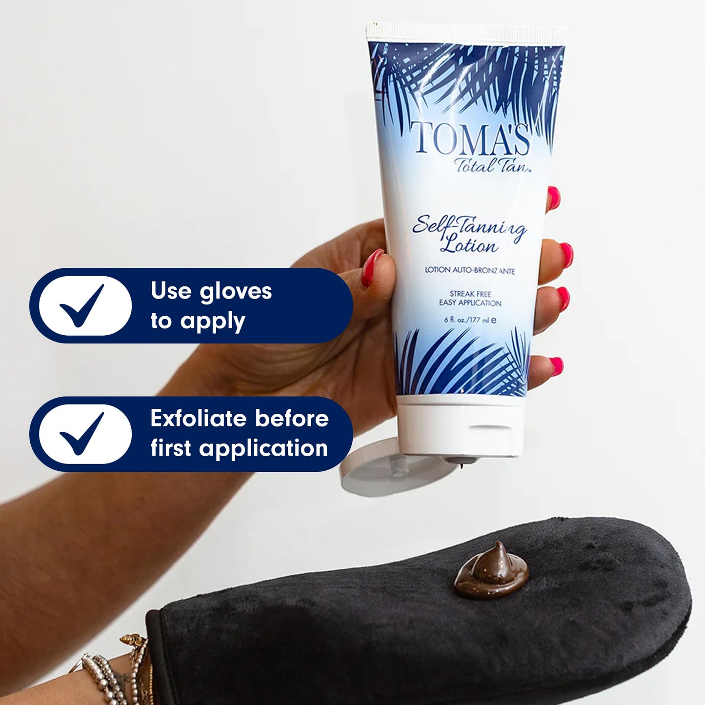 Toma's Total Tan Self-Tanning Lotion Instant Self Tanner - Whole Body Natural Looking Golden Bronze - Non-Sticky Streak-Free Application for Women Beauty & Personal Care TOMAS TOTAL TAN