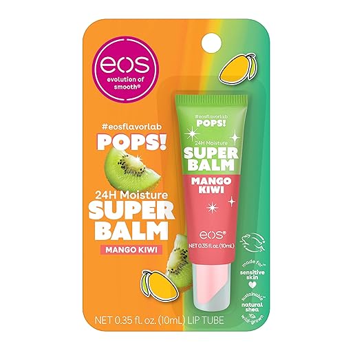 eos 24H Moisture Super Balm- Mango Kiwi, Limited-Edition Lip Mask, Lip Butter, 0.35 fl oz Beauty & Personal Care eos