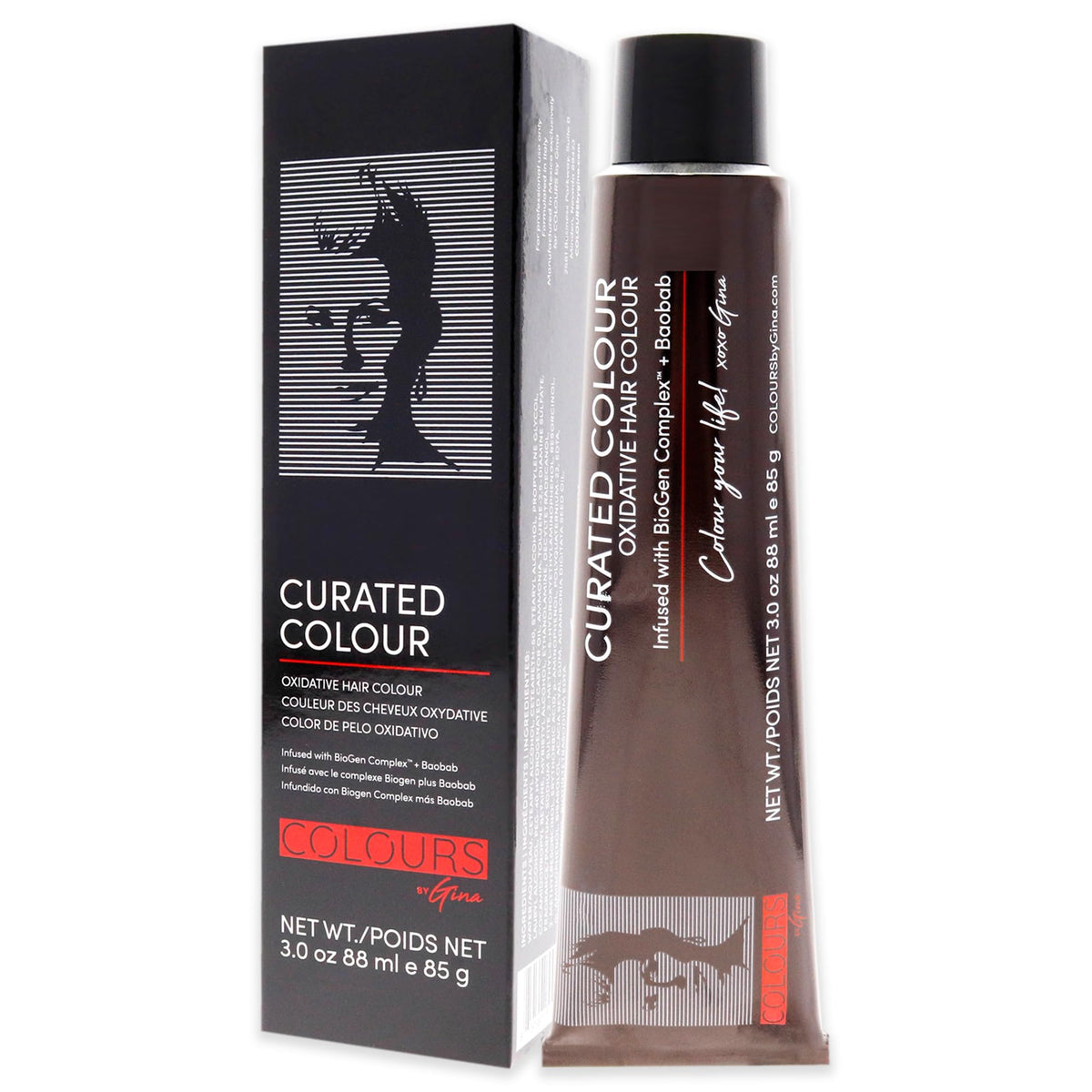 Colours By Gina Curated Colour - 5.35-5GM Light Golden Mahogany by Colours By Gina for Unisex - 3 oz Hair Color Beauty & Personal Care Colours By Gina